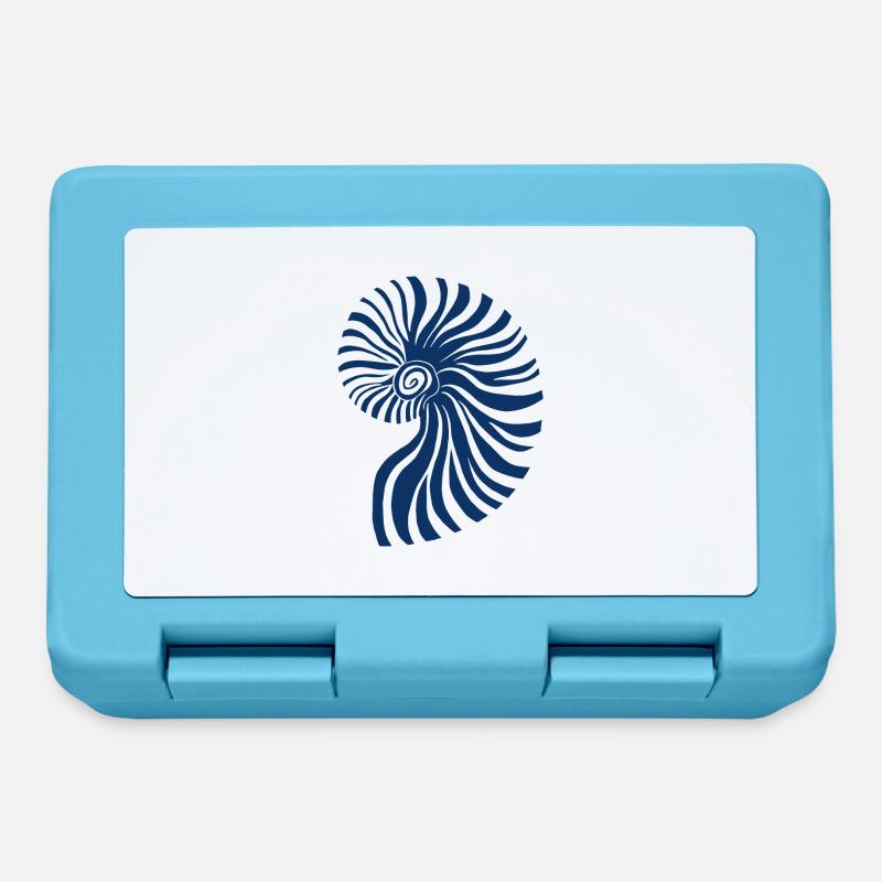 Blue Ammonite - Lunchbox - sapphire blue