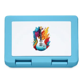 Rock n roll / Guitar / Music / Instrument - Lunchbox - sapphire blue - Front