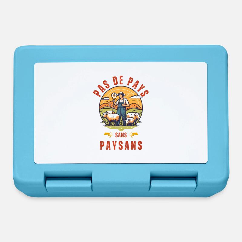 Pas de pays sans paysans - Boîte à goûter - bleu saphir