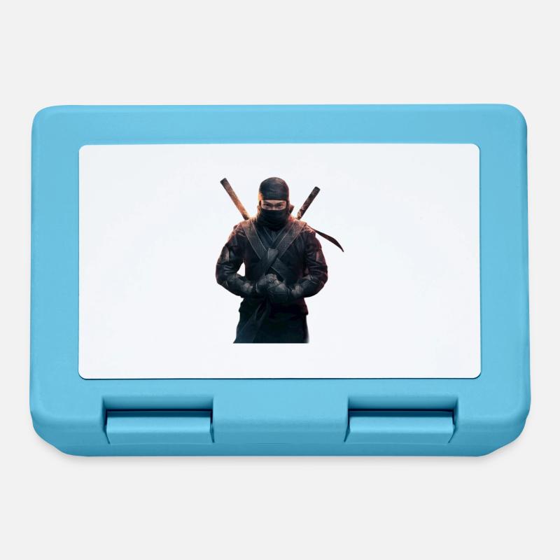 Ninja avec des épées - Boîte à goûter - bleu saphir