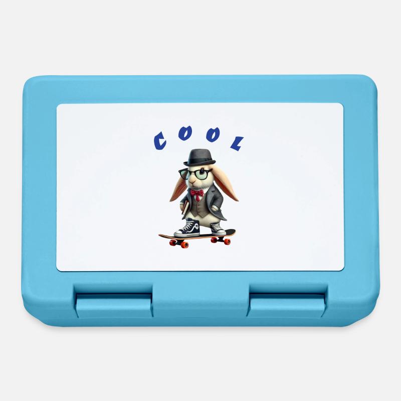 Cool rabbit - Brotdose - Saphirblau