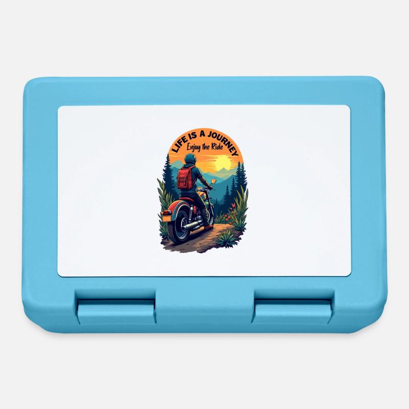 Profitez de la balade - Boîte à goûter - bleu saphir