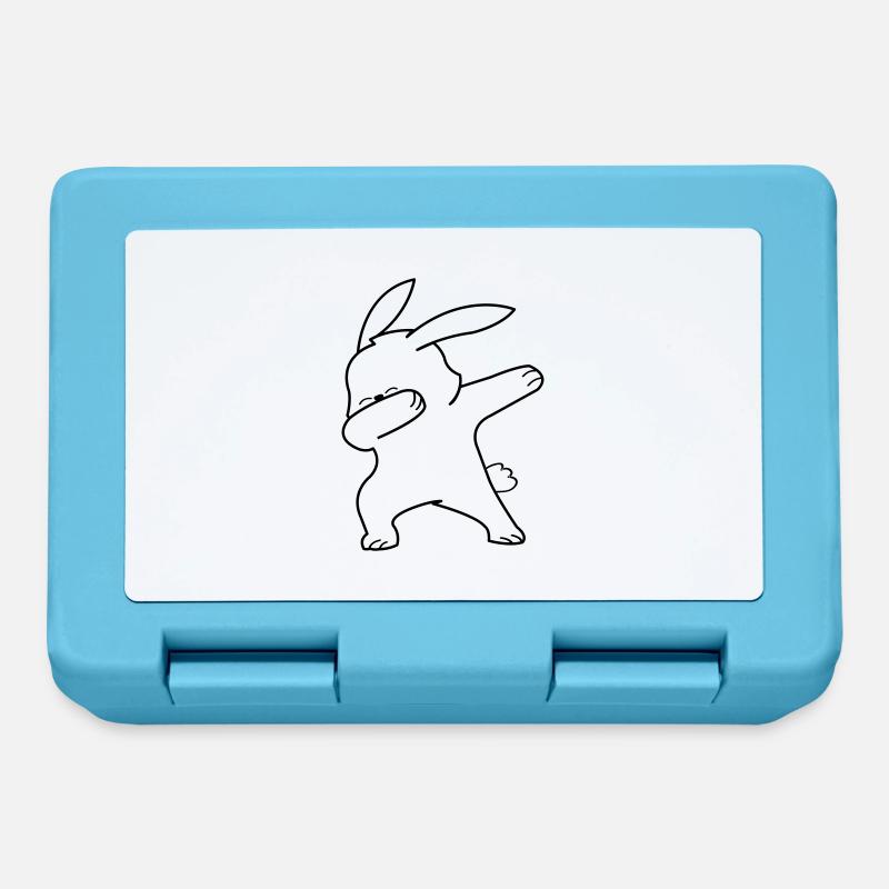dabbing bunny - Brotdose - Saphirblau