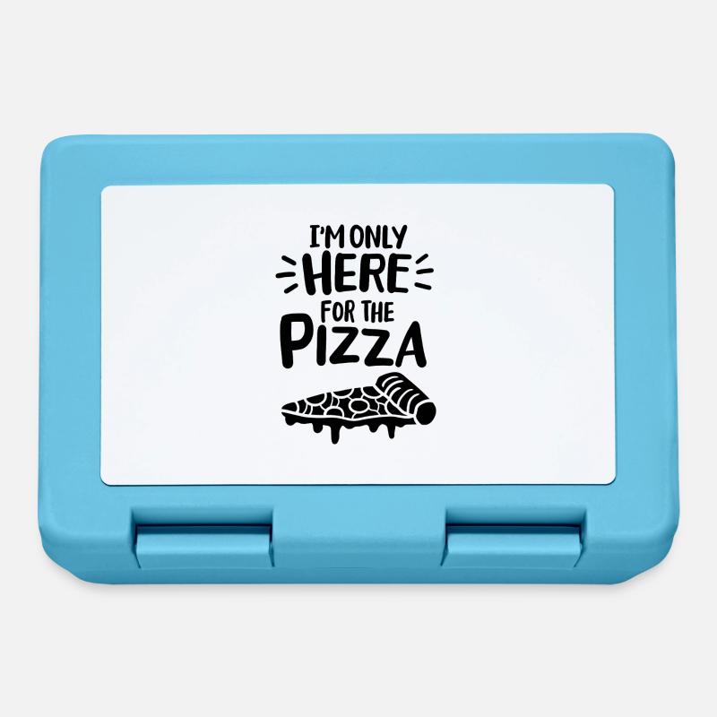 I'm only here for the pizza - Lunchbox - sapphire blue