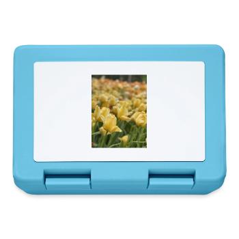 Tulipe Jaune mer - Boîte à goûter - bleu saphir - Devant