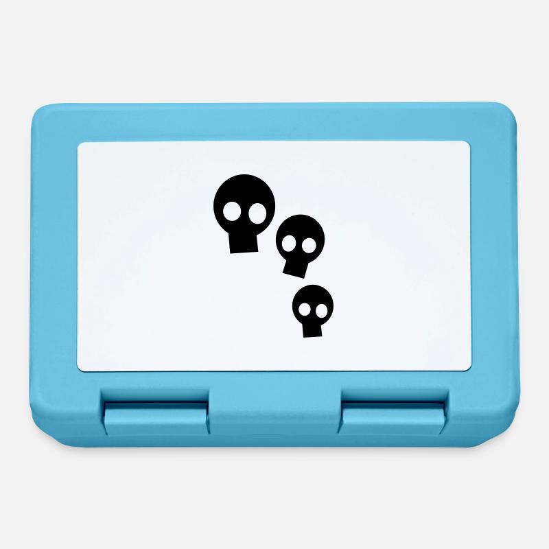 Three Skulls - Brotdose - Saphirblau