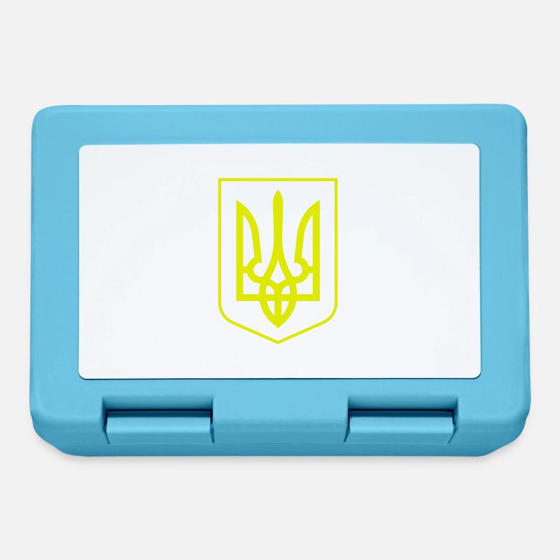 Etat Emblem Ukraine 1 couleur - Boîte à goûter - bleu saphir