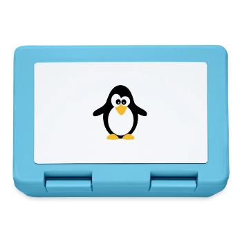 Pingouin - Boîte à goûter - bleu saphir - Devant