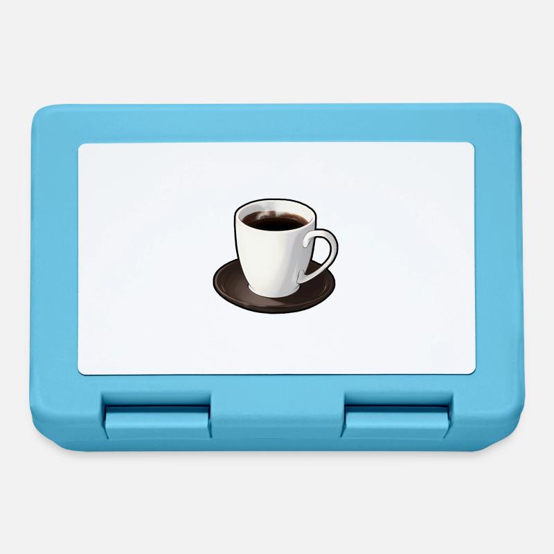 tasse de café - Boîte à goûter - bleu saphir