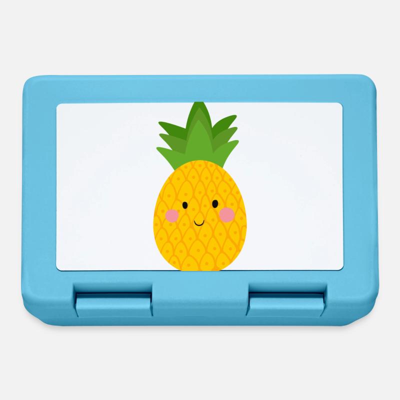 Ananas - Brotdose - Saphirblau