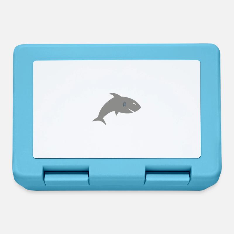 Cool shark illustration for all designs - Lunchbox - sapphire blue