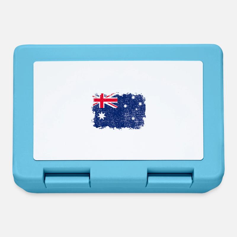 Australian Flag - Lunchbox - sapphire blue
