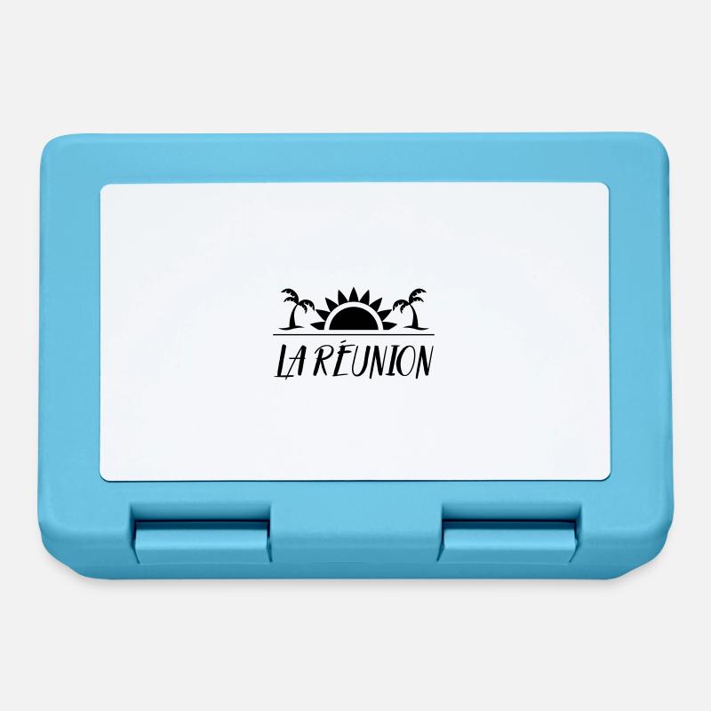 La Réunion 974 - Boîte à goûter - bleu saphir