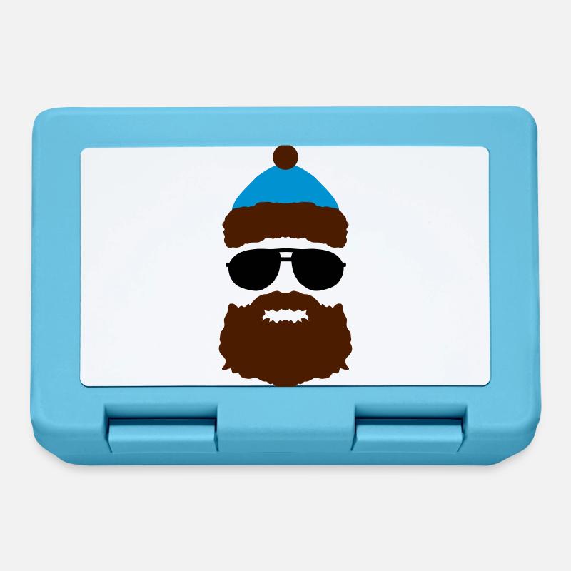 PÈRE NOEL COOL - Boîte à goûter - bleu saphir