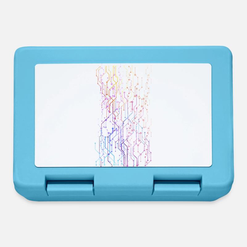 Geometric graphics - Lunchbox - sapphire blue
