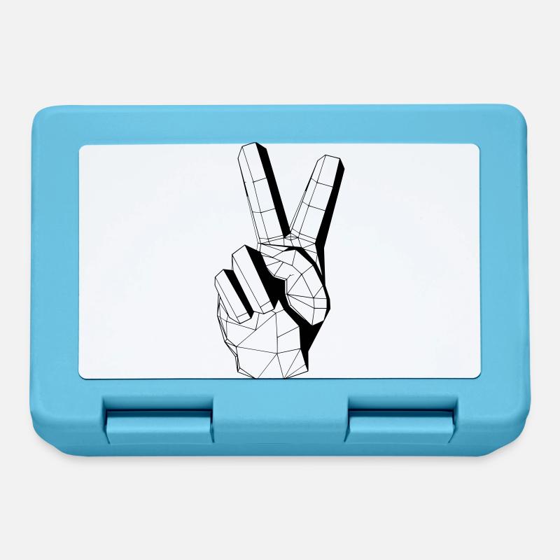 Peace - Lunchbox - sapphire blue