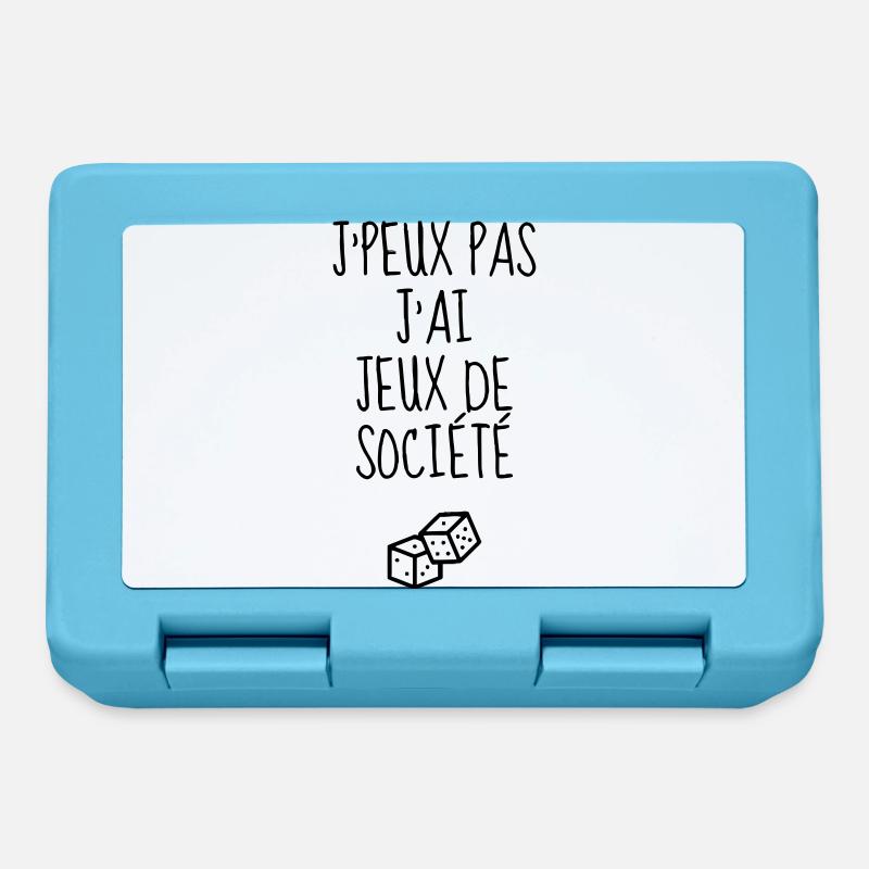 jeu de société / joueur / jouer / geek - Boîte à goûter - bleu saphir