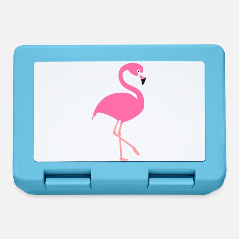 Flamingo - Brotdose - Saphirblau
