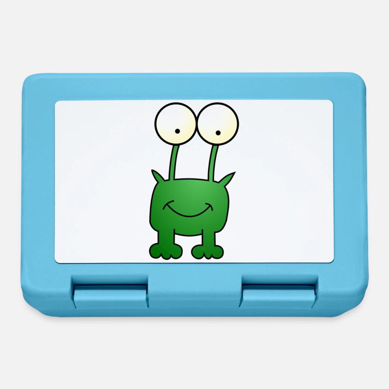 Frog - Alien - Alien - Monster - Lunchbox - sapphire blue