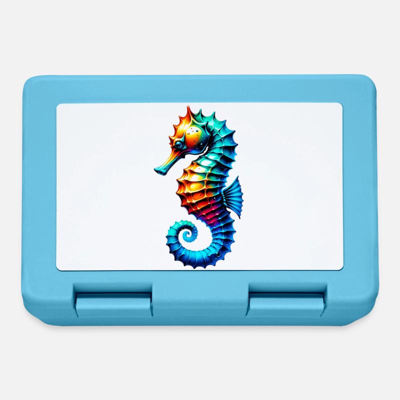Hippocampe - Boîte à goûter - bleu saphir
