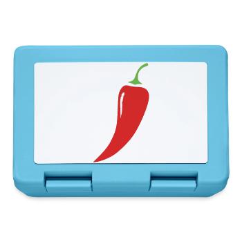 Red Chili Pepper Vegetables - Lunchbox - sapphire blue - Front