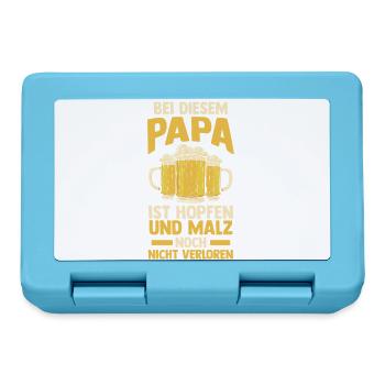 Bier Vater Vatertag Papa - Brotdose - Saphirblau - Vorne