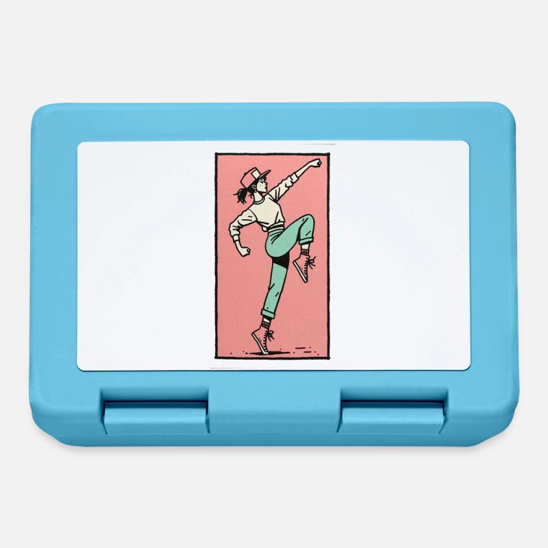 Danseuse #13 - Boîte à goûter - bleu saphir