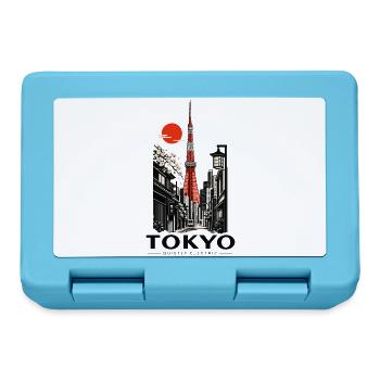 Tokyo Sakura Skyline - Brotdose - Saphirblau - Vorne