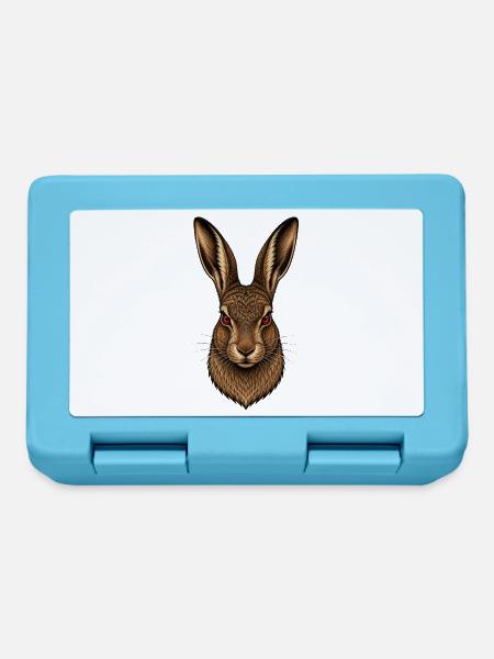 Der Hase - Brotdose - Saphirblau