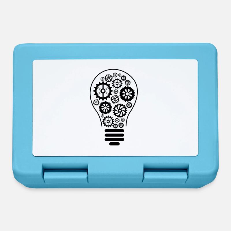 Ampoule - Ampoule - Lampe - Electricité - Boîte à goûter - bleu saphir