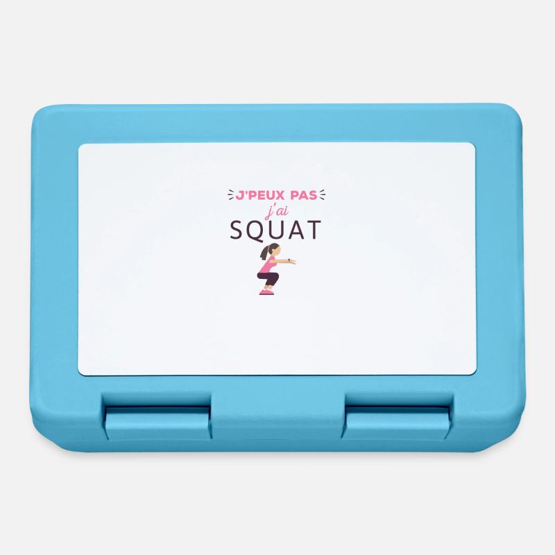 J'peux pas j'ai squat - Boîte à goûter - bleu saphir