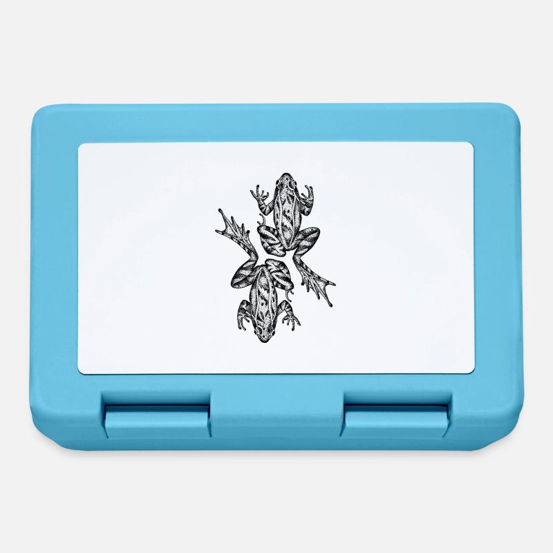 Grenouille - Boîte à goûter - bleu saphir