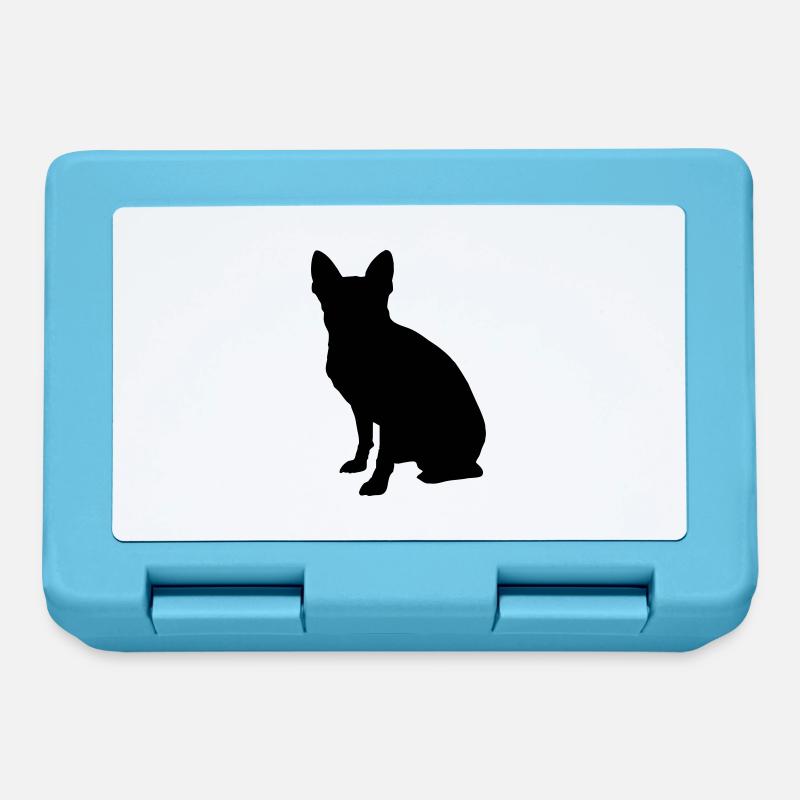 Vector dog Silhouette - Lunchbox - sapphire blue