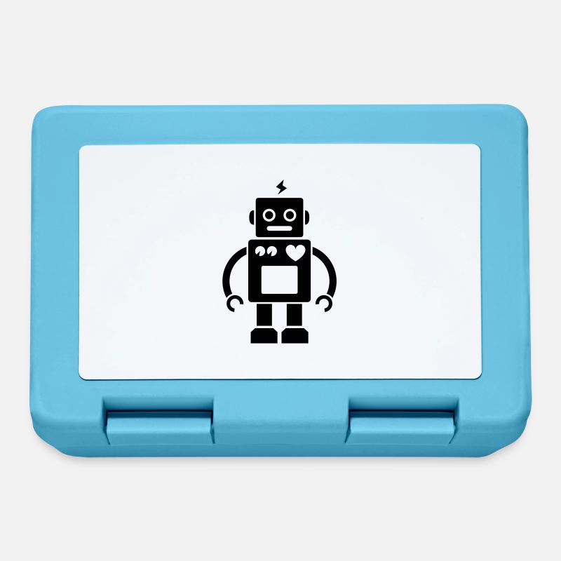 Roboter / Robot #2_1c - Brotdose - Saphirblau