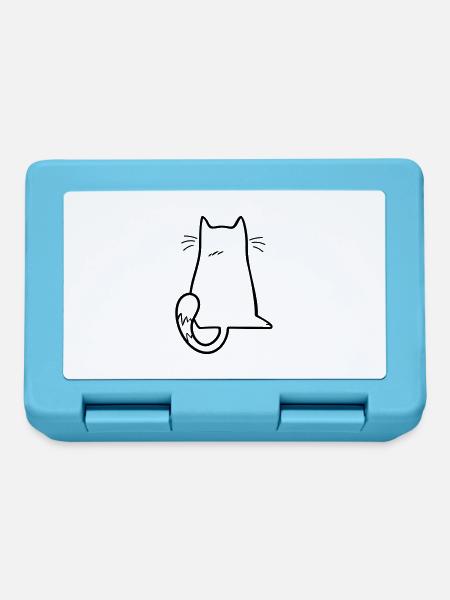 Cat No Cat Lover Nope Gift Cat NO - Boîte à goûter - bleu saphir