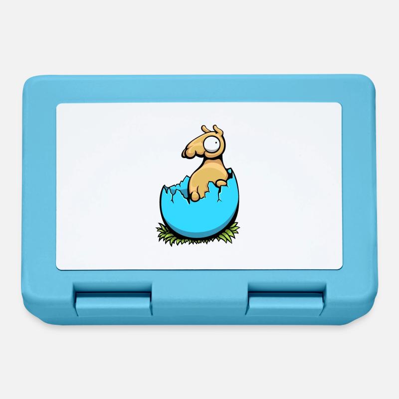 Easter Llama - Lunchbox - sapphire blue