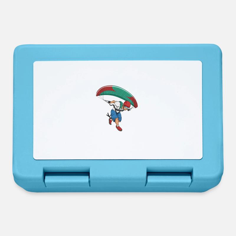 Conception de parapente pour un parapente - Boîte à goûter - bleu saphir