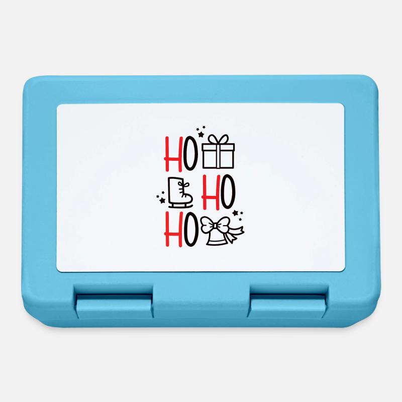 ho ho ho - Boîte à goûter - bleu saphir