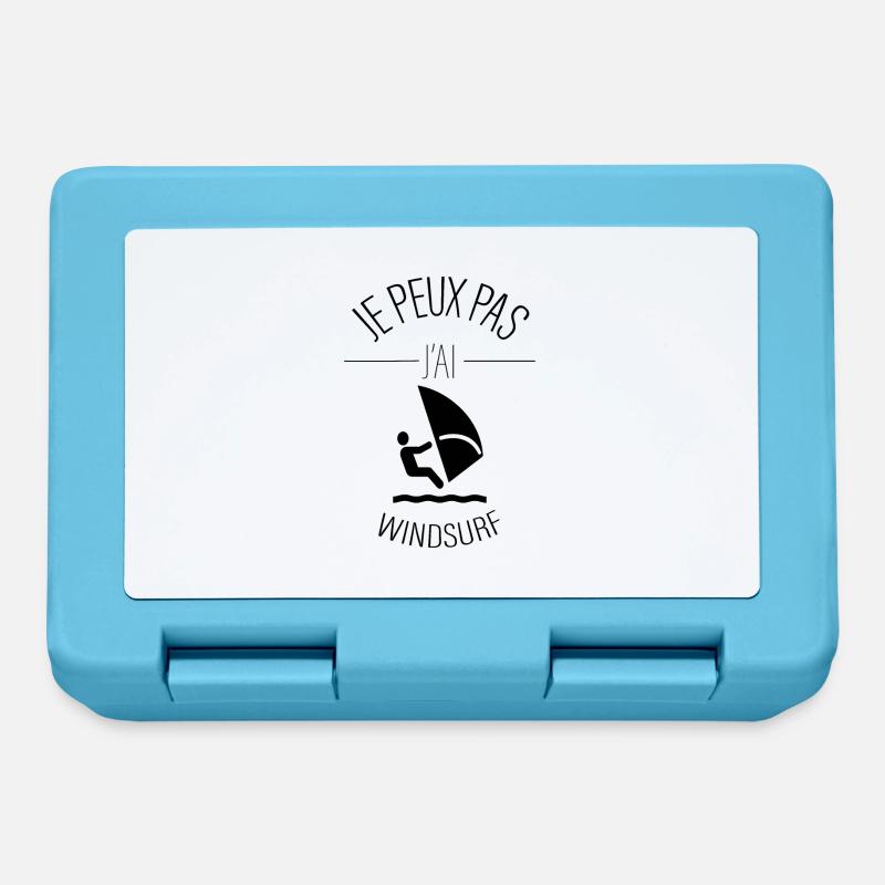 J Peux Pas j ai windsurf - surfing - Boîte à goûter - bleu saphir