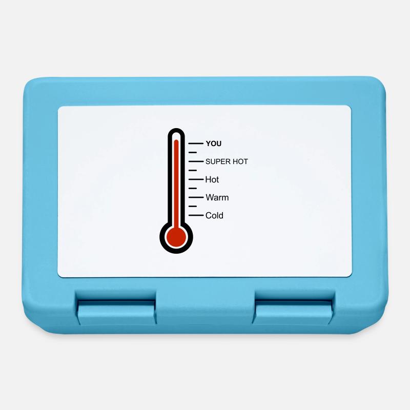 Thermometer - Brotdose - Saphirblau