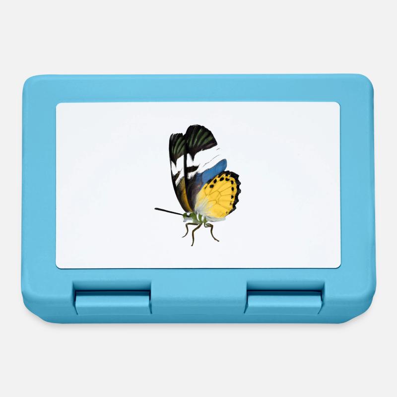 papillon Illustration - Boîte à goûter - bleu saphir