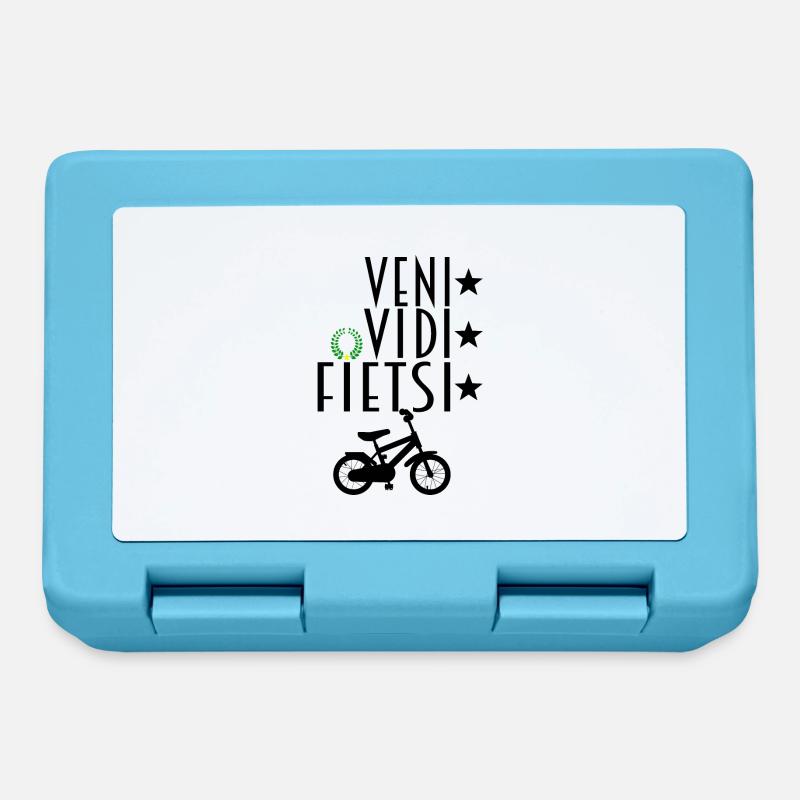 VENI VIDI ( FIETSI ) VICI - Boîte à goûter - bleu saphir