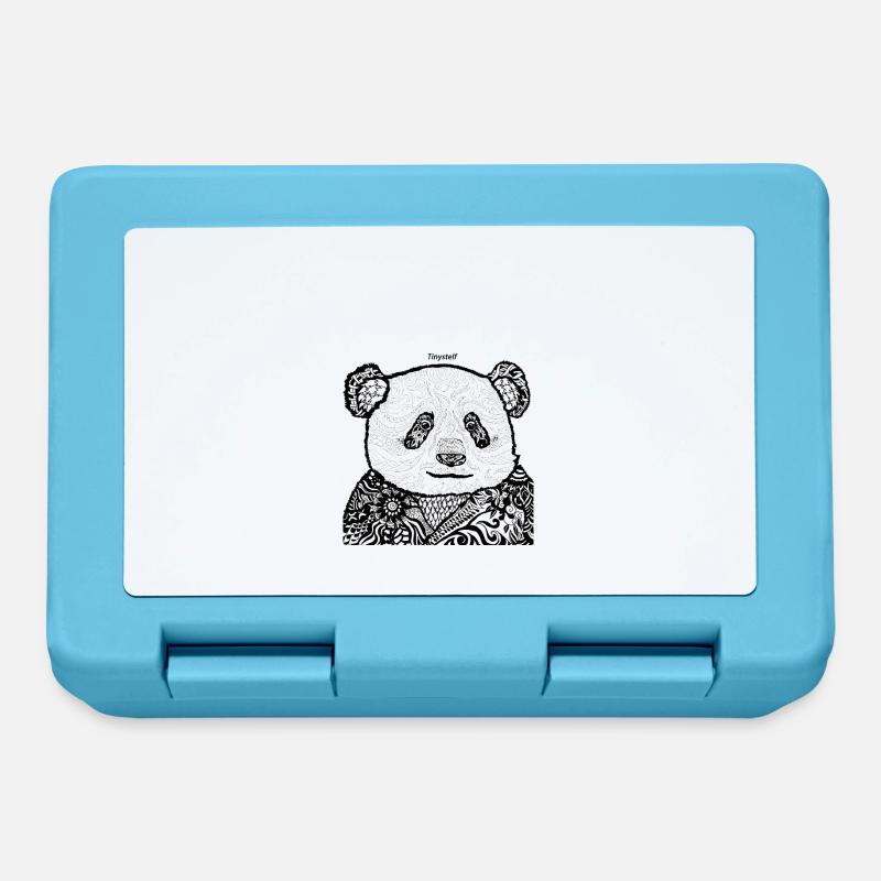 PANDA MANDALAS - Lunchbox - sapphire blue