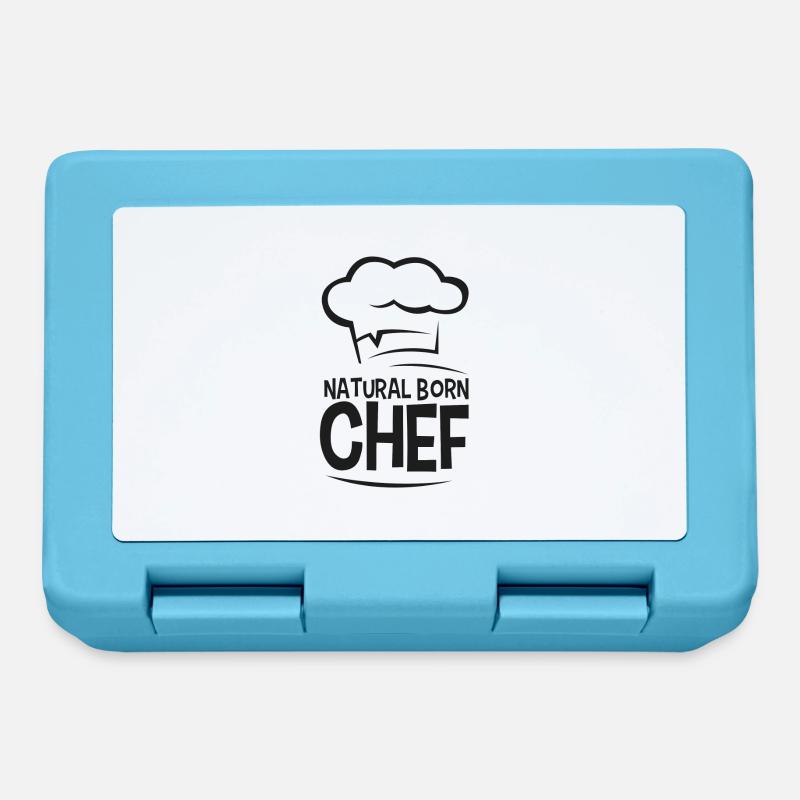 Chef né - Boîte à goûter - bleu saphir
