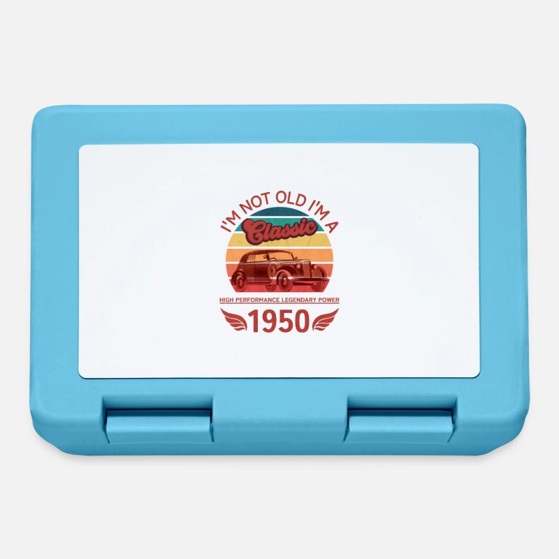 I'm not Old - Lunchbox - sapphire blue