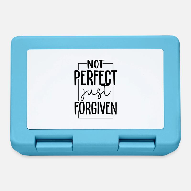 Not Perfect Just Forgiven - Brotdose - Saphirblau