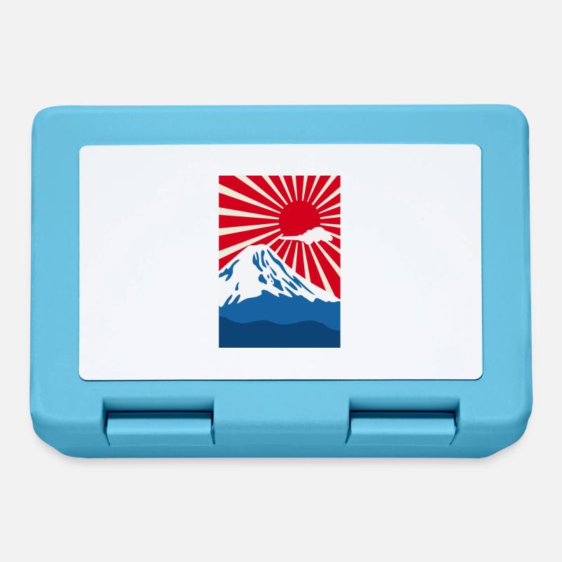 Mont Fuji - Boîte à goûter - bleu saphir