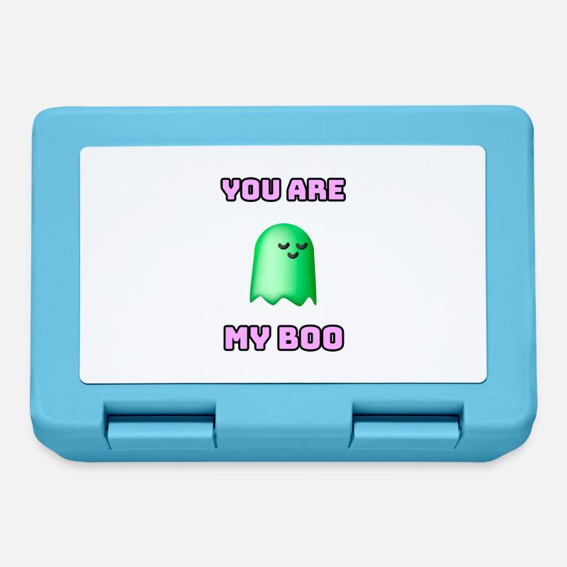 Tu es mon Boo Funny Halloween Ghost - Boîte à goûter - bleu saphir