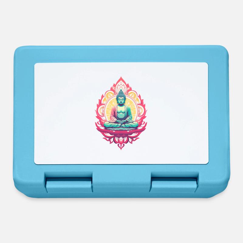 Buddha Statue - Lunchbox - sapphire blue