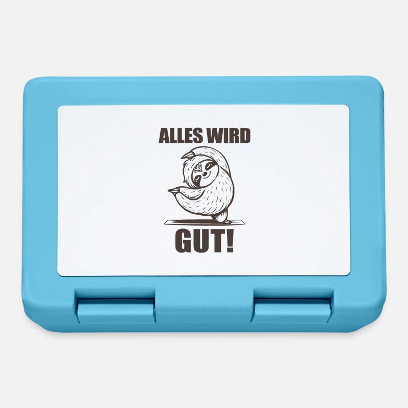 Alles wird gut! - Brotdose - Saphirblau